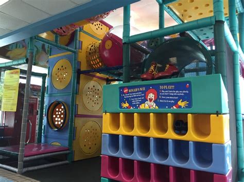 The play place - Jul 2, 2020 · Her research discovered that 49 out of the 50 fast-food playgrounds she visited tested positive for some kind of potentially dangerous bacteria. In response to the 2020 COVID-19 pandemic, McDonald ...